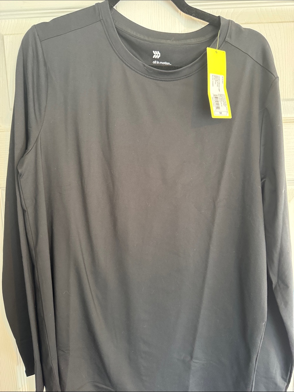 All In Motion Women’s Long-Sleeve Black Performance Shirt